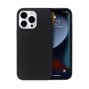 Crong Color Cover Magnetic dėklas, skirtas iPhone 13 Pro Max, suderinamas su MagSafe, juodas