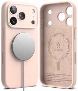 Ringke Silicone MagSafe dėklas iPhone 18 Pro Max – rožinis