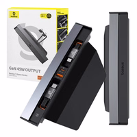 Hub Baseus T-Space su USB-C į lightning laidais Tesla automobiliams (juodas)