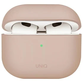 Uniq Lino silikoninis dėklas AirPods 4 - rožinis