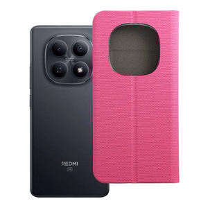 SENSITIVE knygutės dėklas XIAOMI Redmi Note 15 PRO 5G rožinis