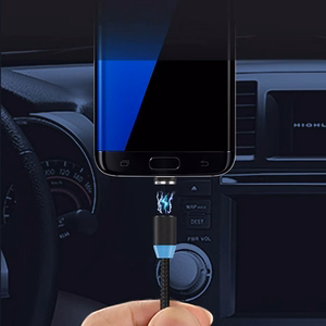 Kištukinis adapteris magnetiniam USB kabeliui Lightning sidabrinis