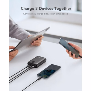 VEGER išorinė baterija 20000 mAh PD QC3.0 2A 22,5W S20 (W2053) juoda