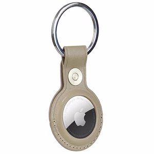 Audi Sintetinės odos AirTag dėklas - smėlio spalvos