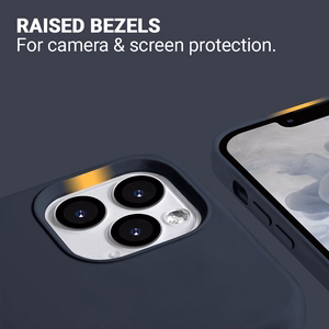 Crong Color Cover Magnetic dėklas, skirtas iPhone 13 Pro Max, suderinamas su MagSafe, tamsiai mėlynas