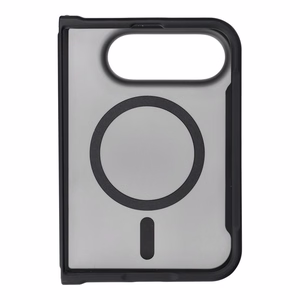 Juodas Forcell F-Protect 4sD-i Smoke Hybrid Premium dėklas iPhone Duo, suderinamas su MagSafe