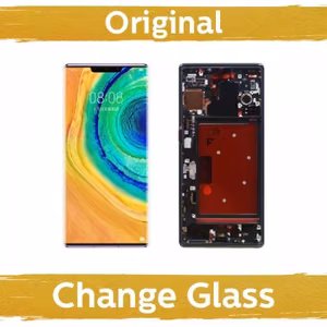 Ekranas skirtas Huawei Mate 30 Pro su rėmeliu / Black / (Atnaujintas: China)