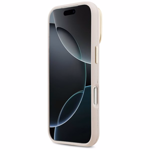 GUESS dėklas telefonui IPHONE 17 Pro GUHCP17LPCS4GSP (Grained PU Big 4G & Stand Camera) rožinė