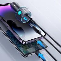 60W USB-C USB-A automobilinis įkroviklis "Joyroom JR-CCN01" - juodas