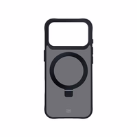 3mk Smoke magnetinis dėklas su stovu iPhone 17 Pro Max telefonui - juodas