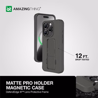 Amazing Thing Matte Pro magnetinis dėklas MagSafe 12FT IP156.7PMPBK iPhone 15 Pro Max juodas