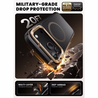 Supcase IBLSN Ares Flip Mag Magnetinis dėklas telefonui iPhone 17 Pro - auksinis