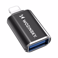 Wozinsky WALA-01 Lightning į USB-A OTG adapteris – juodas