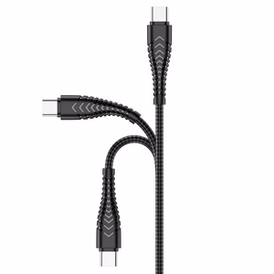 VEGER kabelis USB A į Type C 2,4A V104 1,2 m juodas