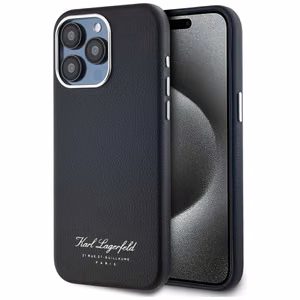 Karl Lagerfeld hotel RSG iPhone 15 Pro dėklas - juodas