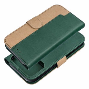 Flip case for iPhone 17 / 18 Split Book green and gold
