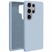 Etteri Silikoninis Mag dėklas for Samsung Galaxy S25 Ultra šviesiai mėlynas