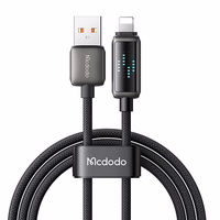 "Mcdodo CA-5250" USB-A į "Lightning" laidas, LED ekranas, 1,2 m