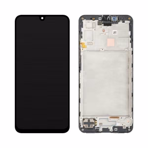 Ekranas Samsung A176 A17 5G su lietimui jautriu stikliuku ir rėmeliu originalus Black (service pack)