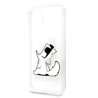 Karl Lagerfeld Choupette Fun dėklas telefonui iPhone 11 / Xr - permatomas