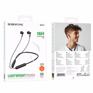 Borofone Sports ausinės BE70 Light bluetooth juodos (pažeista pakuotė)