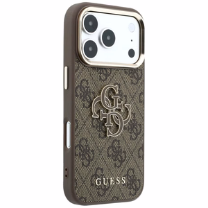 Dėklas, skirtas iPhone 18 Pro / 17 Pro: (Big Resin Logo 4G), spalva – ruda