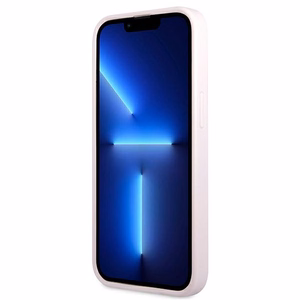 Guess Saffiano Stripe iPhone 13 Pro Max dėklas – violetinis