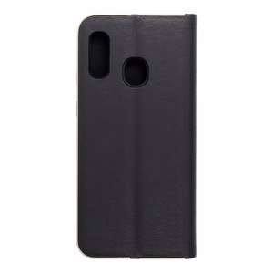 LUNA Book Gold dėklas telefonui SAMSUNG A20e juodas