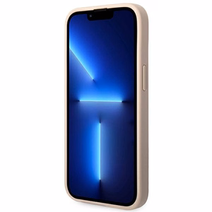 Guess GUHCP14MG4GFPI iPhone 14 Plus 6.7" rožinis dėklas 4G Metal Gold Logo