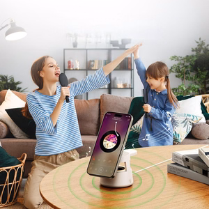 DUZZONA W23 5-in-1 magnetinė belaidžio įkrovimo stotis su Bluetooth garsiakalbiu