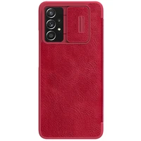 Nillkin Qin odinis dėklas telefonui Samsung Galaxy A73 raudonas