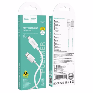 Kabelis USB-A į Micro USB Hoco 2,4A 1 m X107 baltas