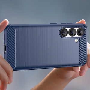 Carbon dėklas telefonui iPhone 16e - mėlynas