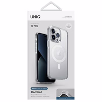 Uniq Combat Magclick Charging dėklas iPhone 14 Pro - skaidrus