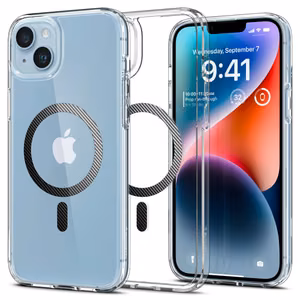 Spigen Ultra Hybrid Mag чехол с MagSafe для iPhone 14 Plus - прозрачно-серый