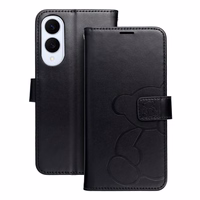 MEZZO Dėklas telefonui SAMSUNG S25 Edge meškiukas juodas