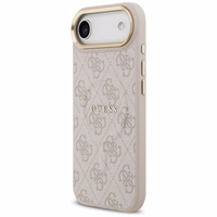 GUESS dėklas IPHONE 17 Air suderinamas su MagSafe GUHMP17MP4MSEGCP (PU 4G su klasikiniu) rožinė