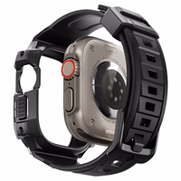Laikrodžio dėklas Spigen Rugged Armor Pro Apple Watch Ultra (49mm) - juodas