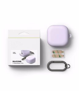 Ringke Silicone dėklas skirtas Samsung Galaxy Buds 4 / 4 Pro violetinis
