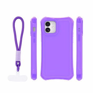 Safepop dėklas su dirželiu skirtas iPhone 12 / 12 Pro 6,1" violetinis