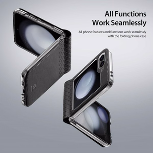 Dėklas Dux Ducis Bril Samsung F741 Z Flip6/F761 Z Flip7 FE violetinis