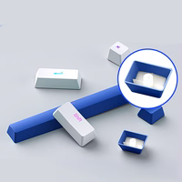 Machenike K500B-B87 Laidinė mechaninė žaidimų klaviatūra su apšvietimu, Red Switch - baltas