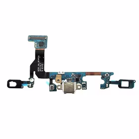 Lanksčioji jungtis Samsung G930F S7 su įkrovimo kontaktu, mikrofonu ir funkciniais mygtukais ORG