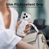 Tech-Protect FlexAir MagSafe dėklas telefonui iPhone 17 Pro - su ramunėlėmis ir lapais