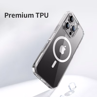 Rock Crystal Series Magnetinis dėklas telefonui Iphone 16 Plus skaidrus