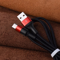 Kabelis USB A į USB C Hoco 2A 1 m X26 juodas ir raudonas