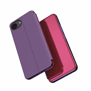 Чехол Clear View для iPhone 16e / 17e с откидной крышкой - розовый