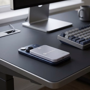 Išorinė baterija suderinama su MagSafe Forcell F-Energy SuperSlim F5K8 QC4.0 PD3.0 15W 5000 mAh violetinė