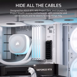 Corsair 4500X LX-R RGB grūdintas stiklas vidutinio bokštelio korpusas, baltas