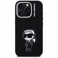 Karl Lagerfeld Silikoninis Karl Sketch MagSafe Dėklas for iPhone 16 Pro Max - juodas